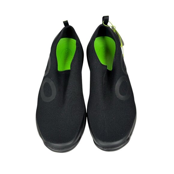 NWT OOFOS Mens 10.5 OOmg Sport LS Low Shoe Black Green Recovery Gorpcore 5085 - Picture 3 of 6